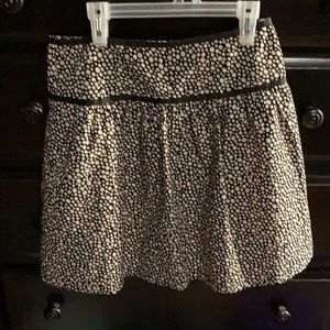 Limited black and ivory dotted skirt